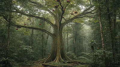 Árbol Panamá (Sterculia apetala) - Planta de Panamá | Fotografía documental de naturaleza