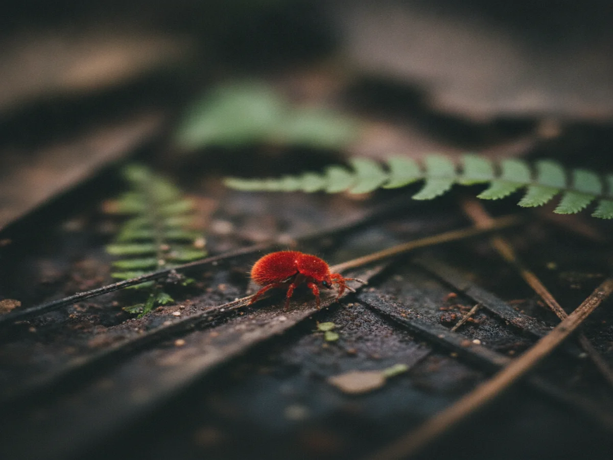 Ácaro de Terciopelo Rojo
